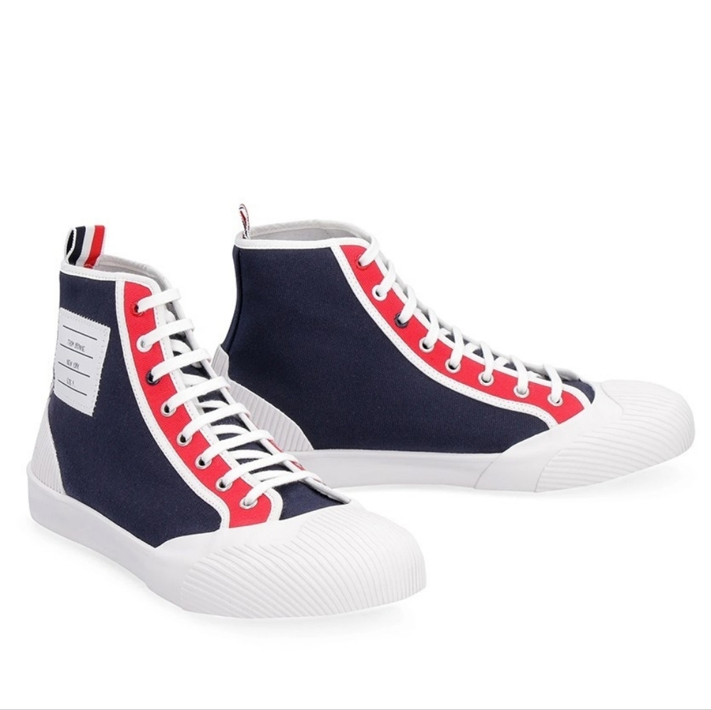 NWOB THOM BROWNE Rwb Vulcanized High Top Sneaker Women's EU 37 US 7 Org $590
